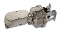 SSBC-USA A28136CB-1 7in. dual diaphragm chrome bstr/billet master/plain cap