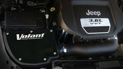 Closed Box Air Intake w/Powercore Filter 12-18 Jeep Wrangler JK 3.6L V6 Volant
