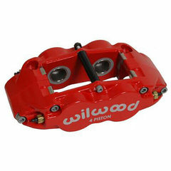 Wilwood Brakes CALIPER,FNSL4R,1.12,1.10 ROTOR,RED 120-11782-RD