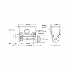 Wilwood Brakes M/C,19mm BORE,DOT 5,L/H 260-13524