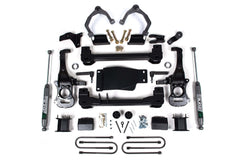 Zone Offroad 4 Suspension Lift Kit 3 Rear Block - Spacer Front Fox 2.0 ADV Rear Shock ZONC79F