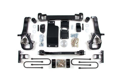 Zone Offroad 6 Susp Lift Kit (Large Bore) 5 Rear Lift Coil Spring - Nitro Loaded Struts ZOND150LN