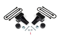 Zone Offroad 4 Suspension Lift Kit 4 Rear Lift Block - Nitro Loaded Struts Nitro Shocks ZONF47LN