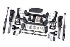 Zone Offroad 6 Suspension Lift Kit 4 Rear Lift Block - Nitro Loaded Struts Nitro Shocks ZONF75LN