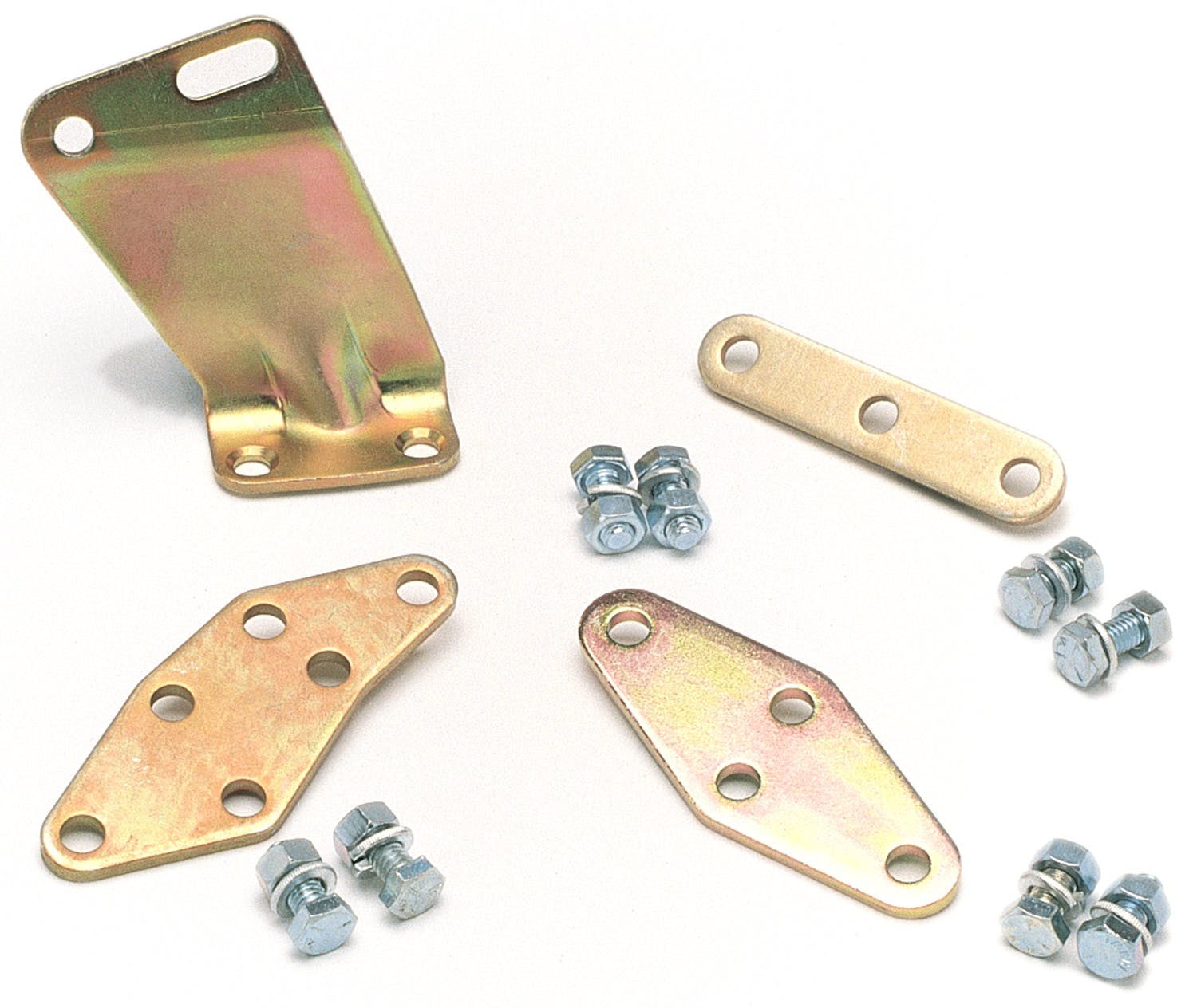 Edelbrock 1490 CABLE PLATE 289-302, GOLD FINISH