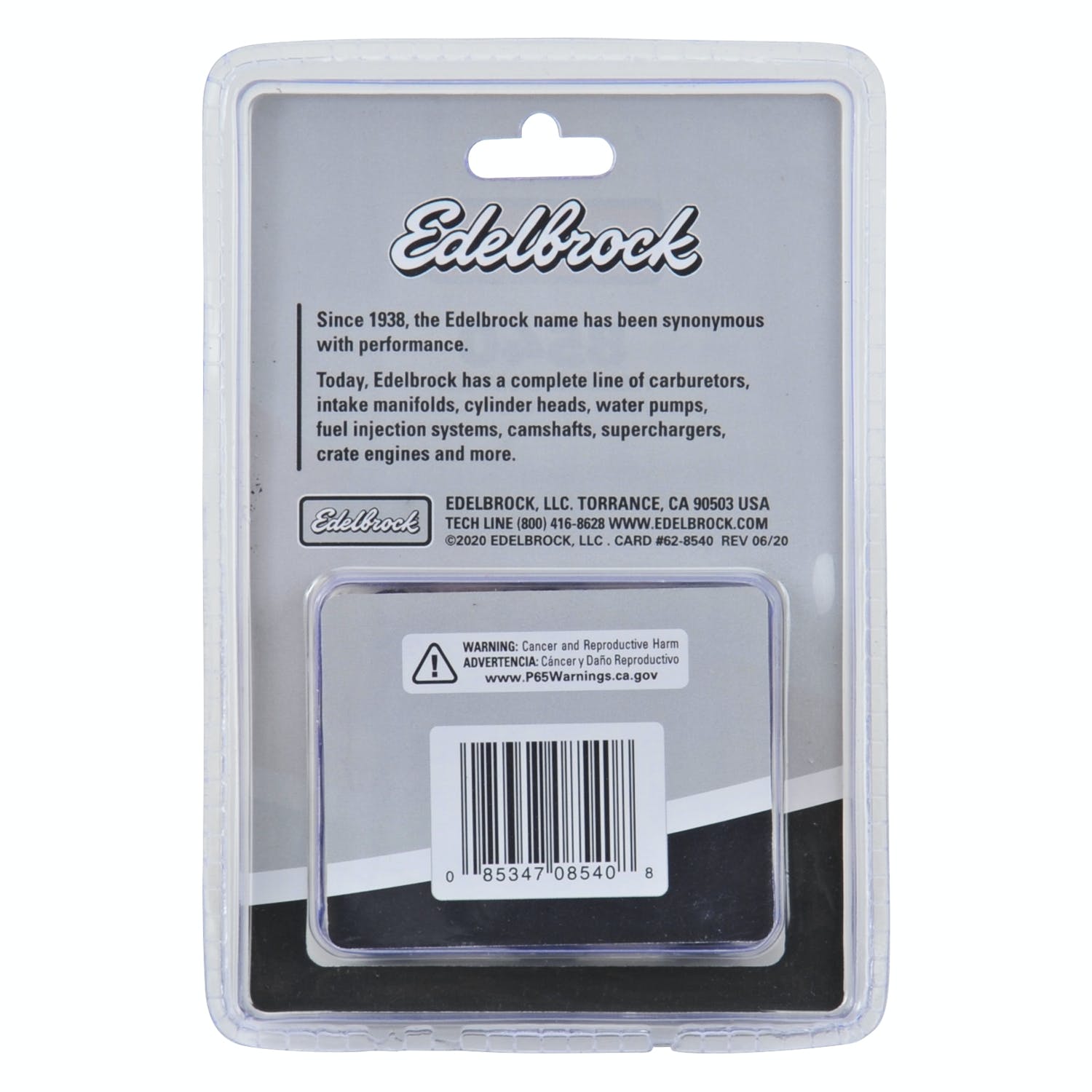 Edelbrock 8540 BOLT KIT, HEADER 3/8-16 x 3/4 BLACK OXIDE W/TOOL