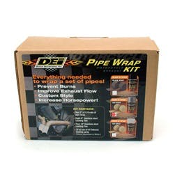 Design Engineering, Inc. 10331 Motorcycle Exhaust Wrap Kit (Tan wrap w/Aluminum HT Silicone Coating)