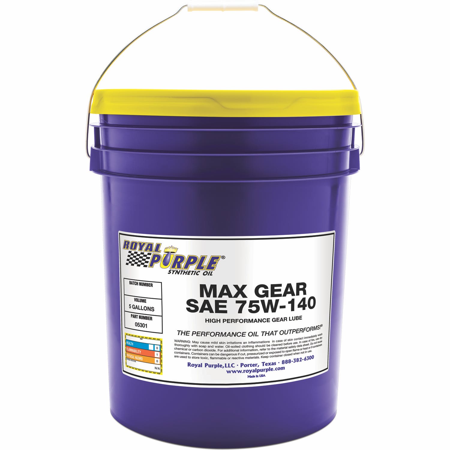 Royal Purple 05301 75W-140 Max Gear Oil 5 Gal. Pail