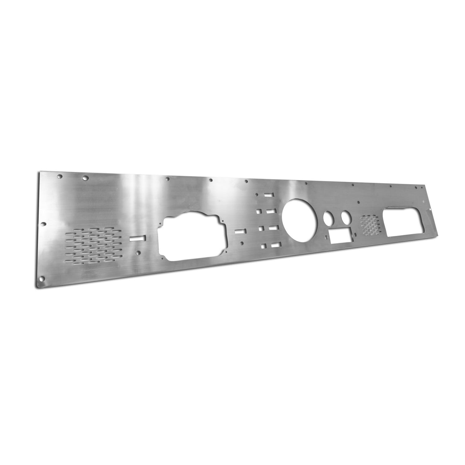 Rugged Ridge 11144.12 Dash Panel with Pre-Cut Holes; Stainless Steel; 76-86 Jeep CJ Models