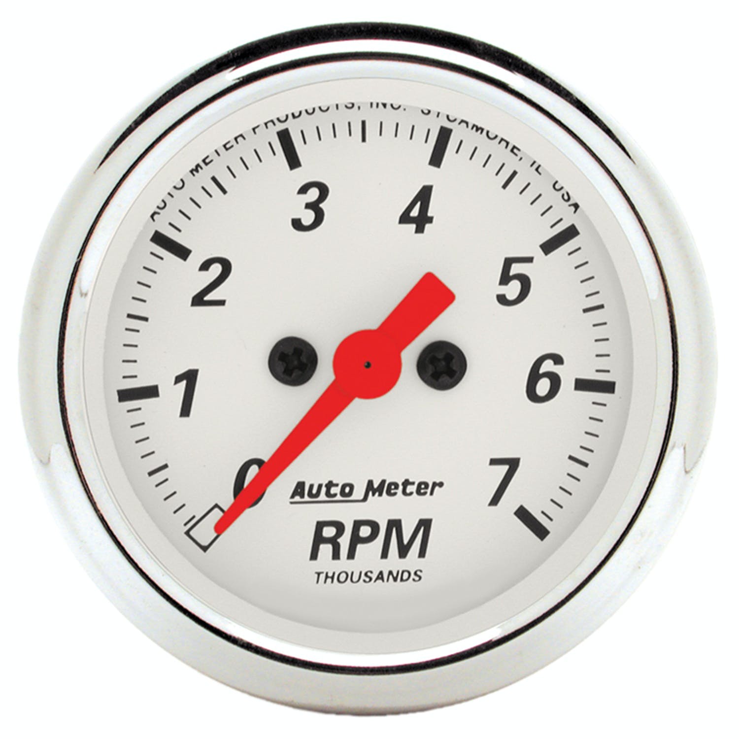 AutoMeter Products 1397 Arctic White Electric Tachometer 2 1/16 in. 7000 RPM