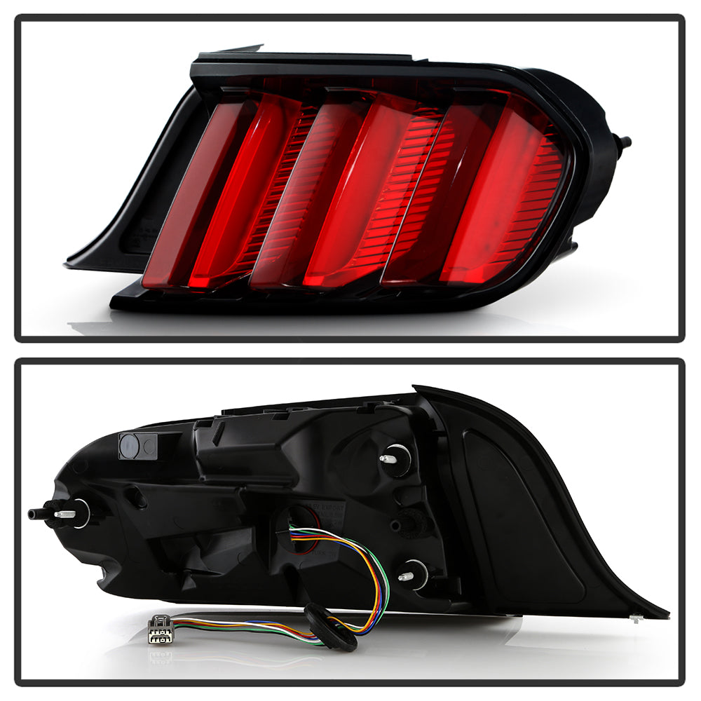XTUNE POWER 9951121 Ford Mustang 15 17 LED Sequential Tail Light OE Red Right