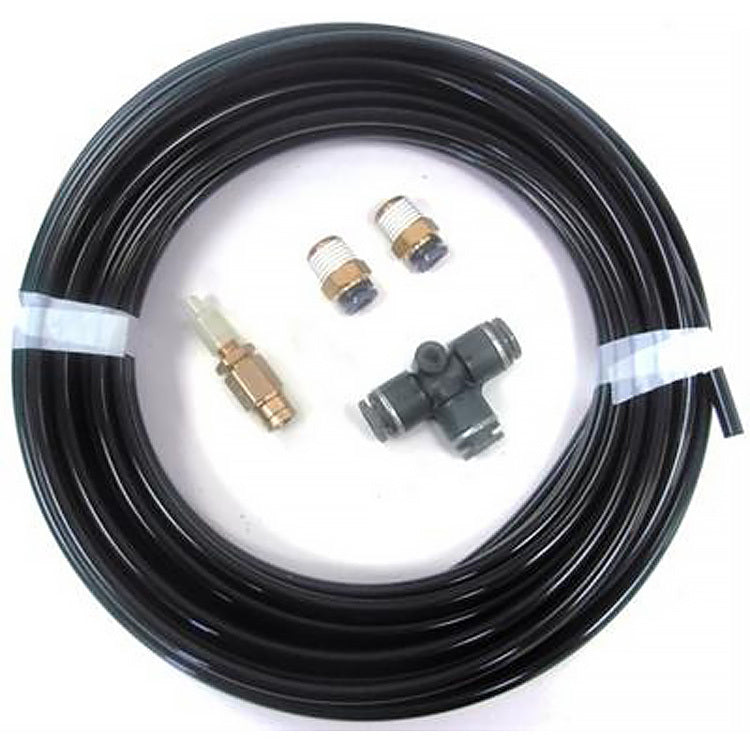 Ridetech Inflation kit with 30ft. 1/4" airline, 2 1/4" npt straights, 1 T and 1 schrader. 32000004