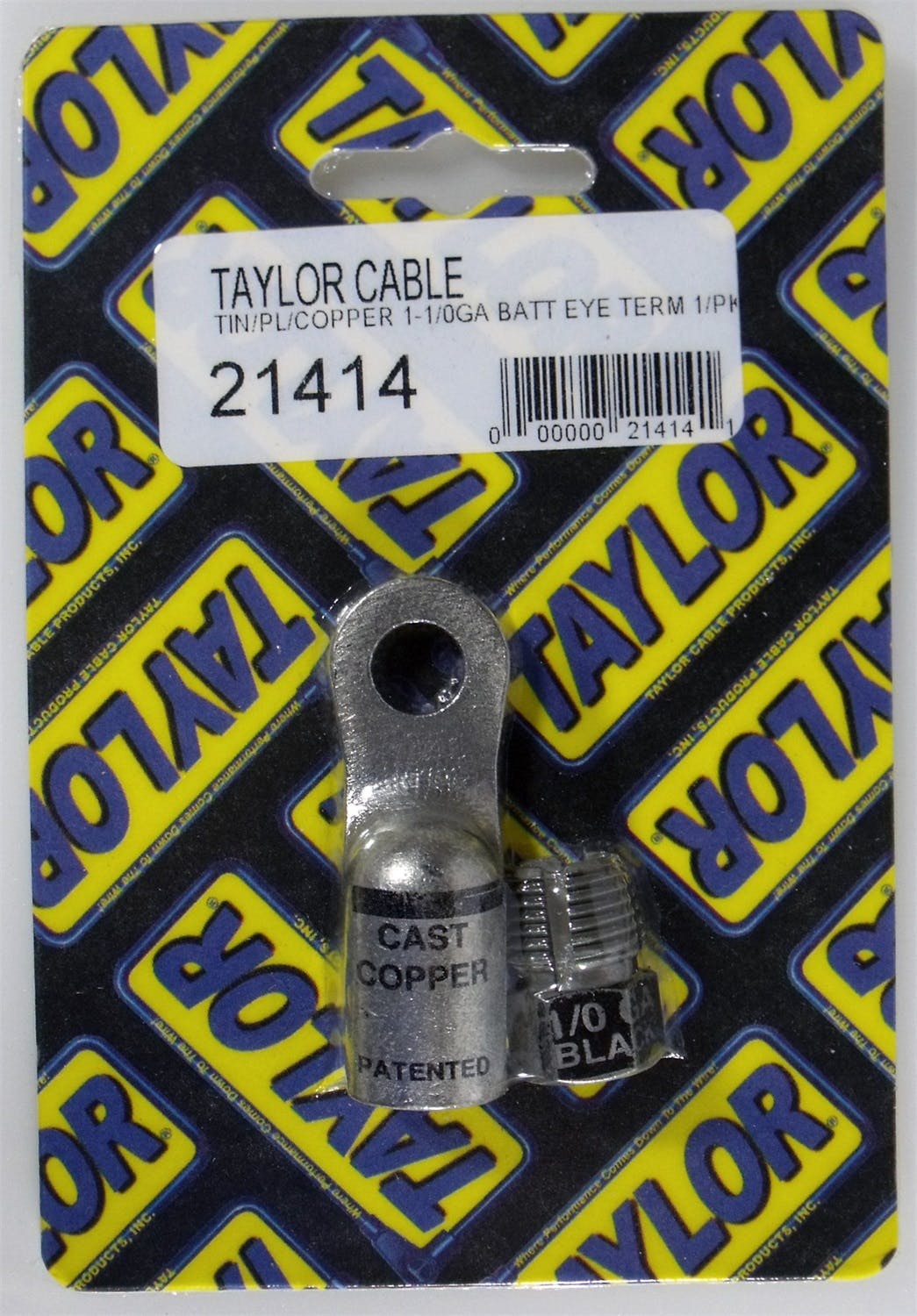 Taylor Cable Products 21414 Brass 1-1/0ga Battery Eyelet Term 1/Pkg