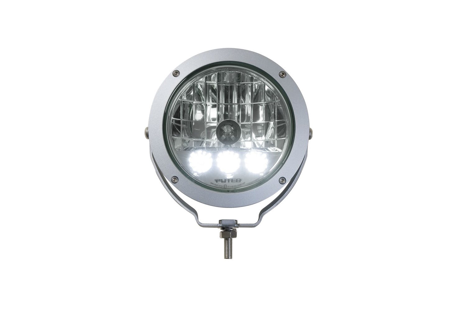 Putco 231900 HID Lamp w/3 LED Daytime Running Lights - 6 inch Silver Housing with Clear Lens