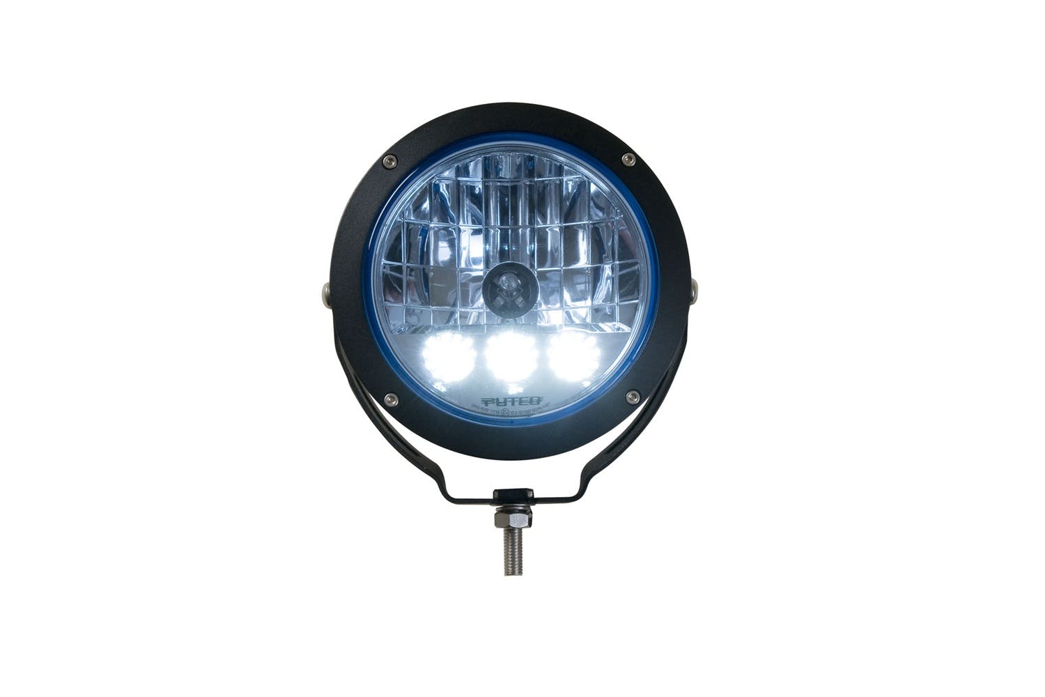 Putco 231920 HID Lamp w/3 LED Daytime Running Lights - 6 inch Black Housing with Blue Tinted Lens