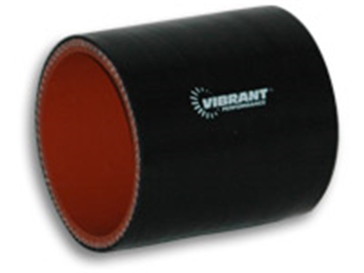 Vibrant Performance 2706 4 Ply Silicone Sleeve, 2 inch I.D. x 3 inch Long - Black