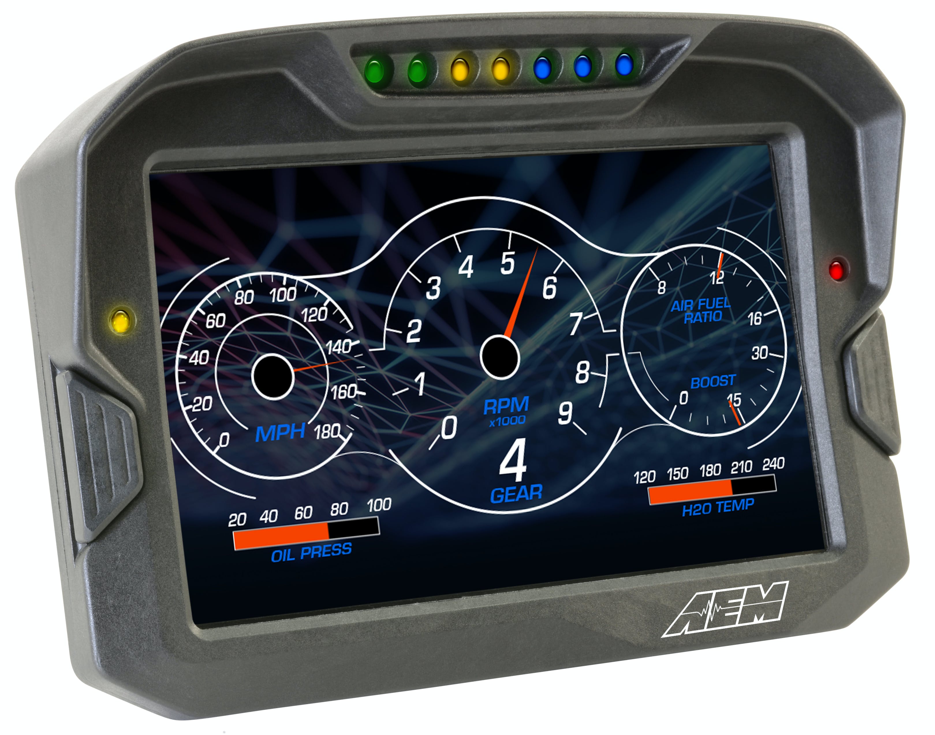 AEM 30-5701 CD-7L logging racing dash, CAN input only,  carbon fiber enclosure