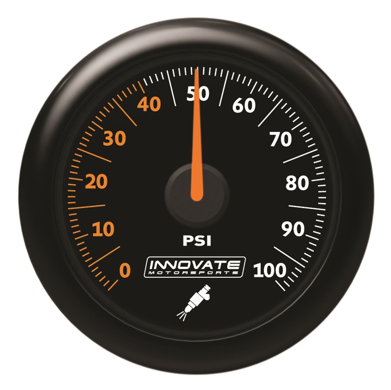Innovate Motorsports 3863 MTX Analog Fuel Pressure 0-100 PSI Gauge Kit Black Dial