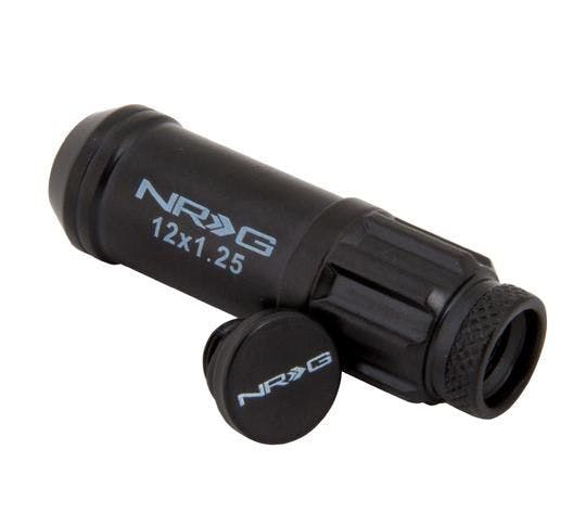 NRG Innovations 710 Series Steel Lug Nuts - Black LN-LS710BK-21