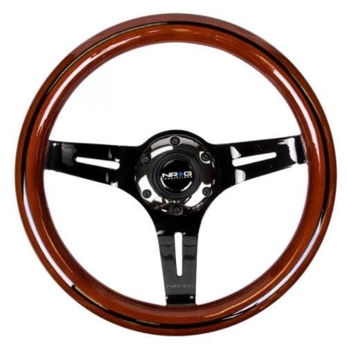 NRG Innovations 310mm Steering Wheel Wood Grain ST-310RB-BK