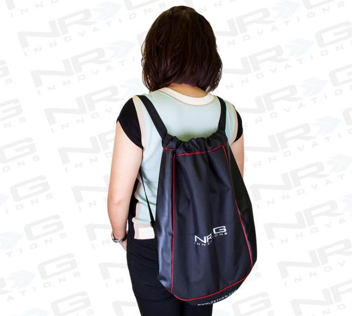 NRG Back Pack Carbon Look Accents with Red Piping NT-800