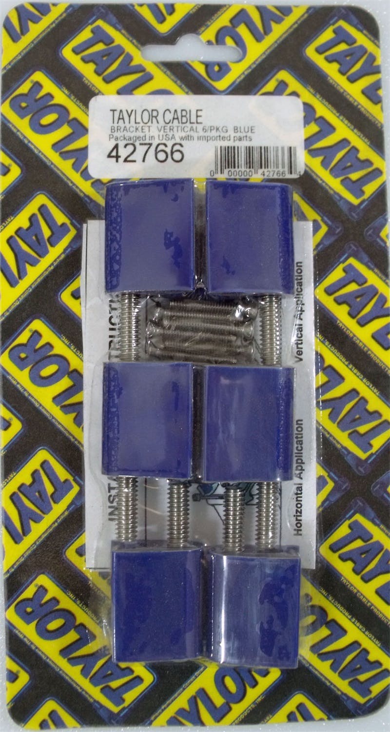 Taylor Cable Products 42766 Bracket Vertical 6/Pkg  Blue