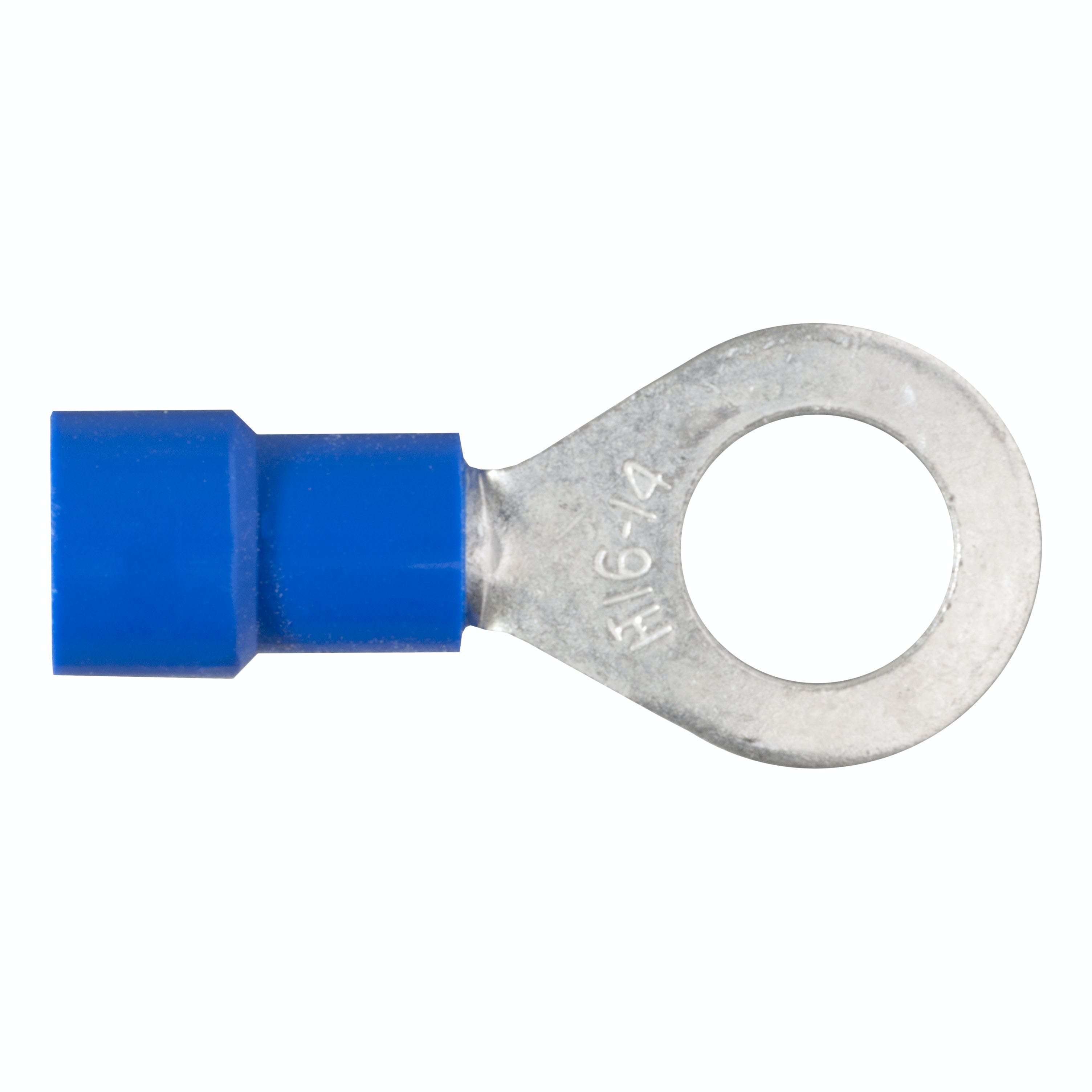 CURT 59522 Ring Terminals (16-14 Wire Gauge, 1/4 Stud Size, 100-Pack)