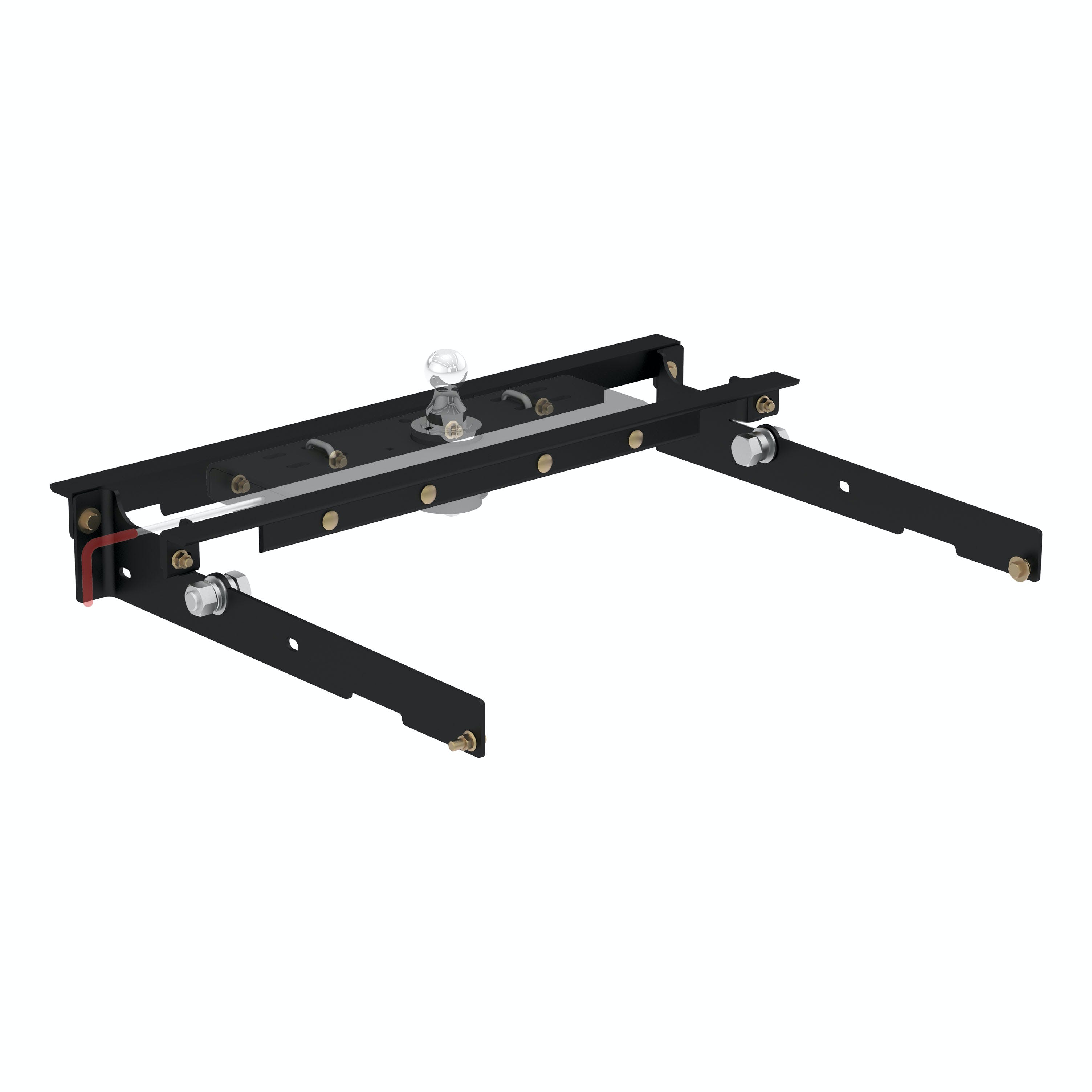 CURT 60723 Double Lock Gooseneck Hitch Kit with Brackets, Select Ford F-150, F-250, F-350