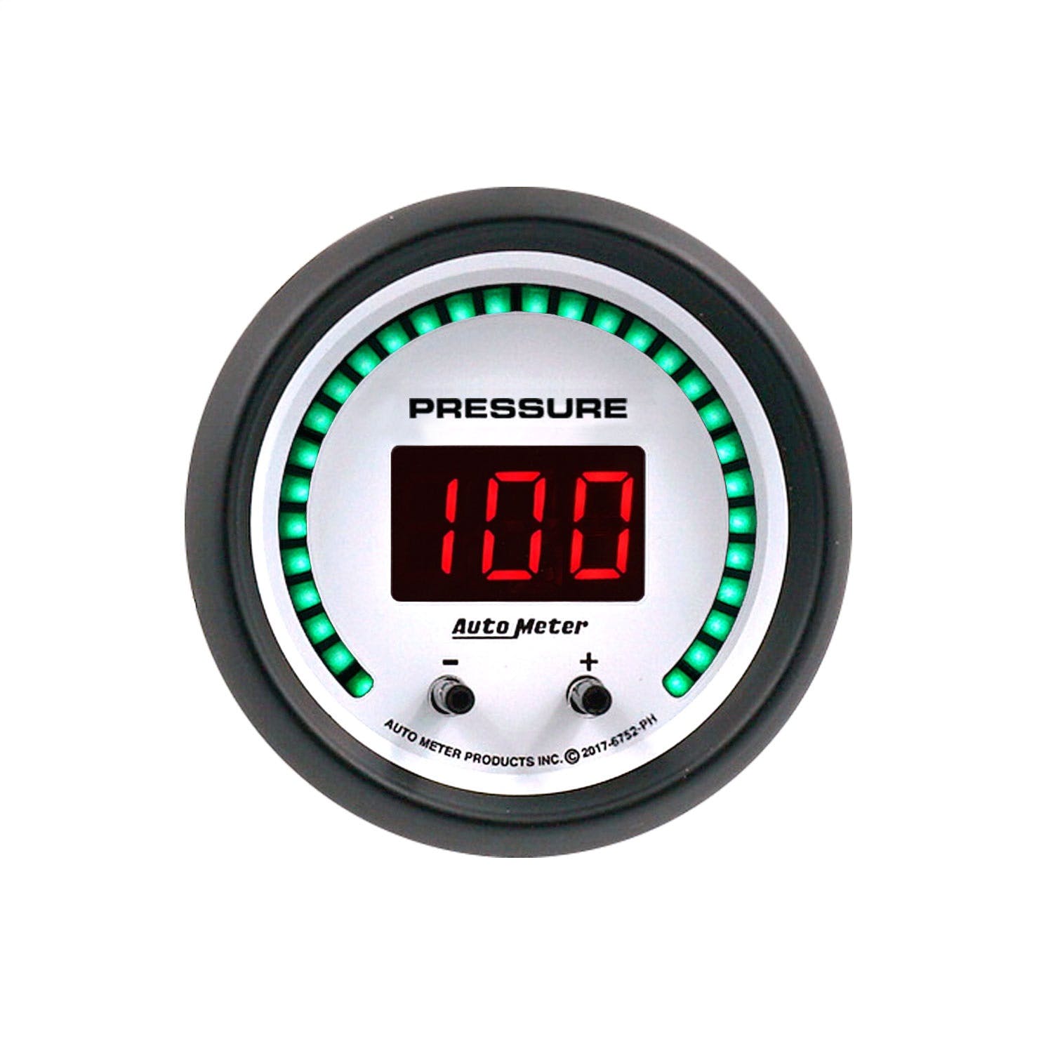 AutoMeter Products 6752-PH Gauge, Pressure, 2 1/16, Two Channel, Selectable, Phantom Elite Digital