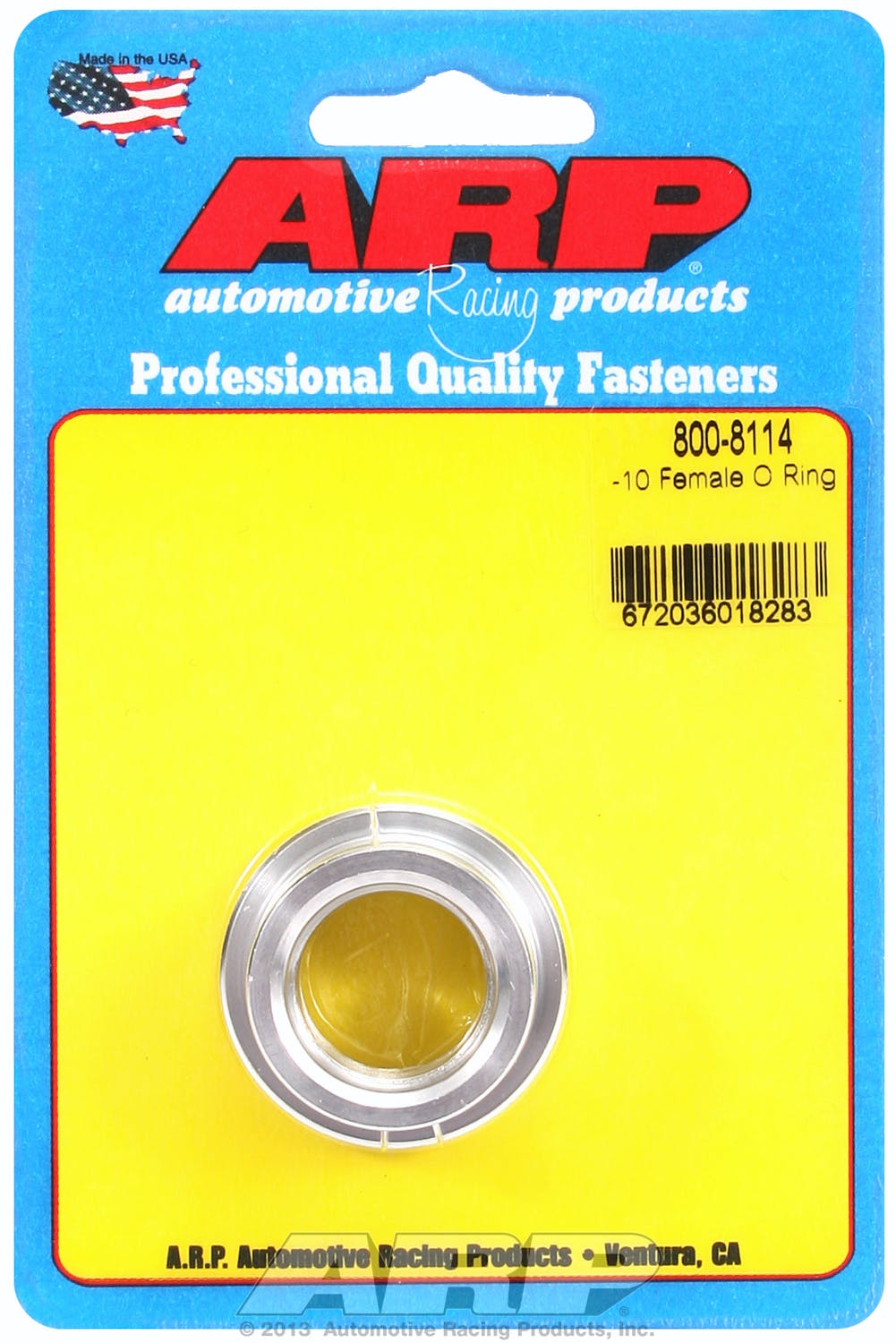 ARP 800-8114 -10 female O ring aluminum weld bung