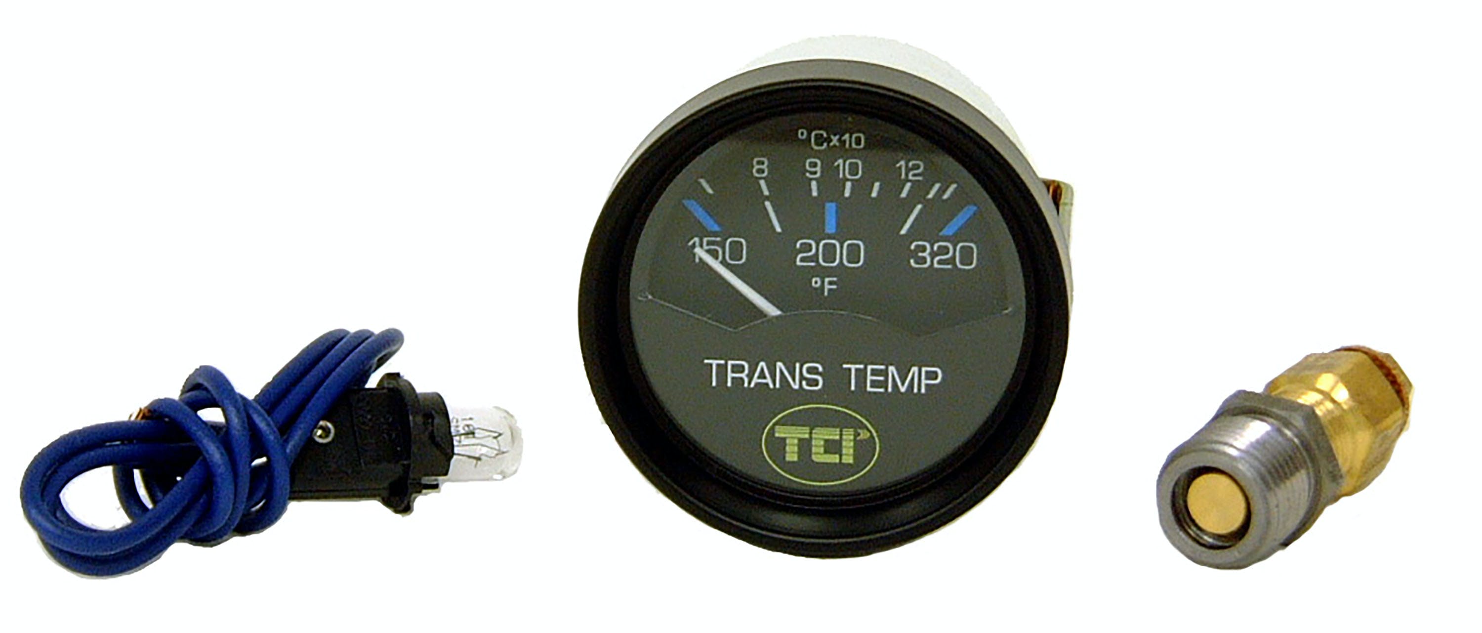 TCI Automotive 801000 Black 2 5/8 Transmission Temperature Gauge