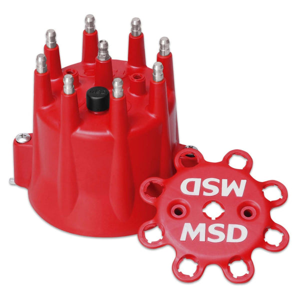 MSD Performance 8433 Distributor Cap, Chevy V8, HEI, Retainer