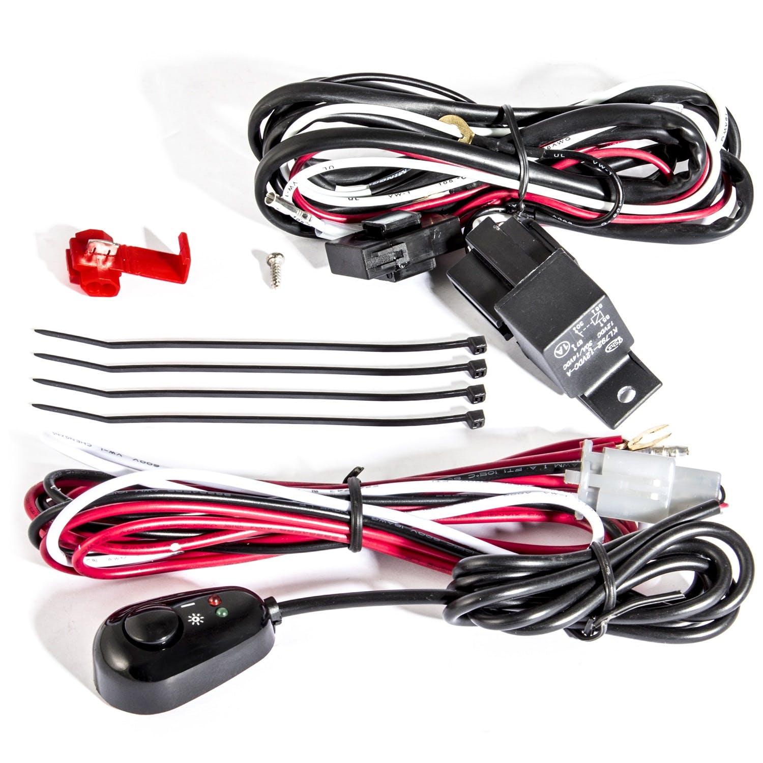 AnzoUSA 851062 12V Auxiliary Wiring Kit with Illuminated Switch