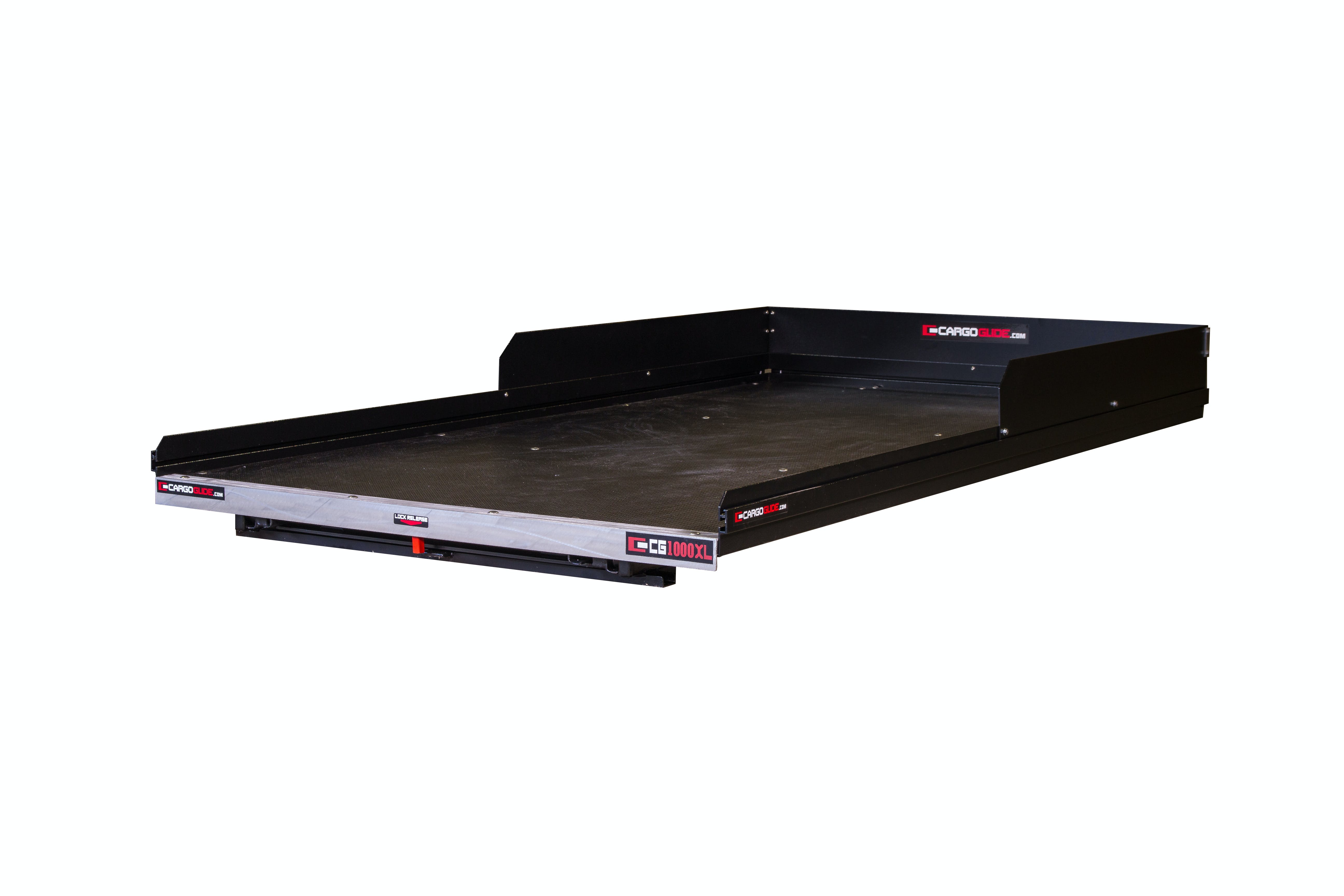 DECKED CG1000XL-6348 Slide Out Cargo Tray, 1000lb capacity, 100% ext 20 bearings, Alum Tie-Down Rails
