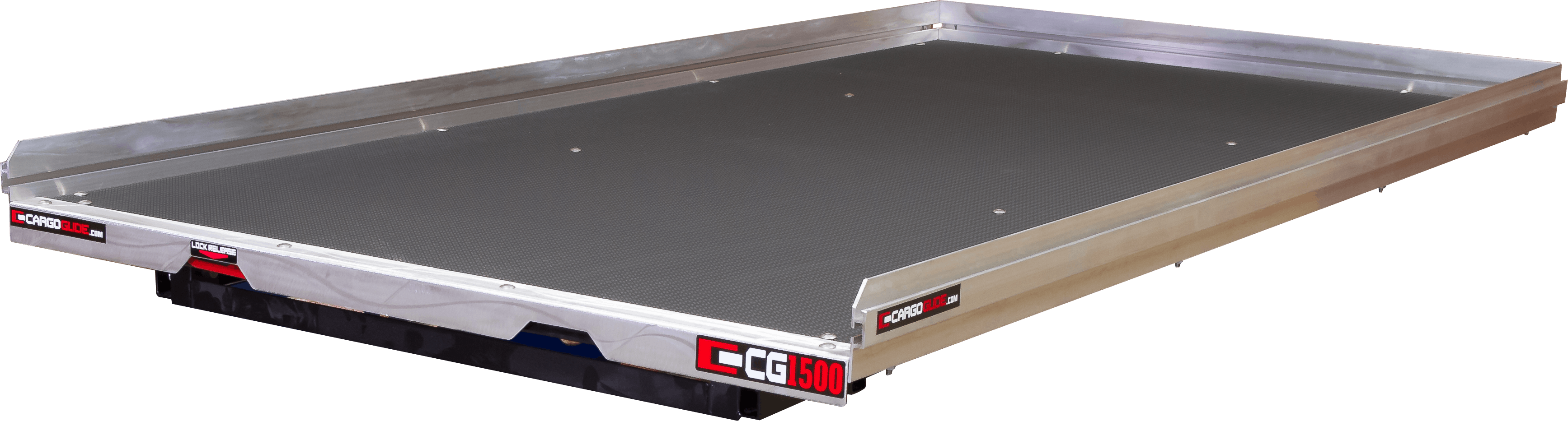 DECKED CG1500-6348 Slide Out Cargo Tray, 1500 lb capacity, 75% ext 6 bearings, Alum Tie-Down Rails
