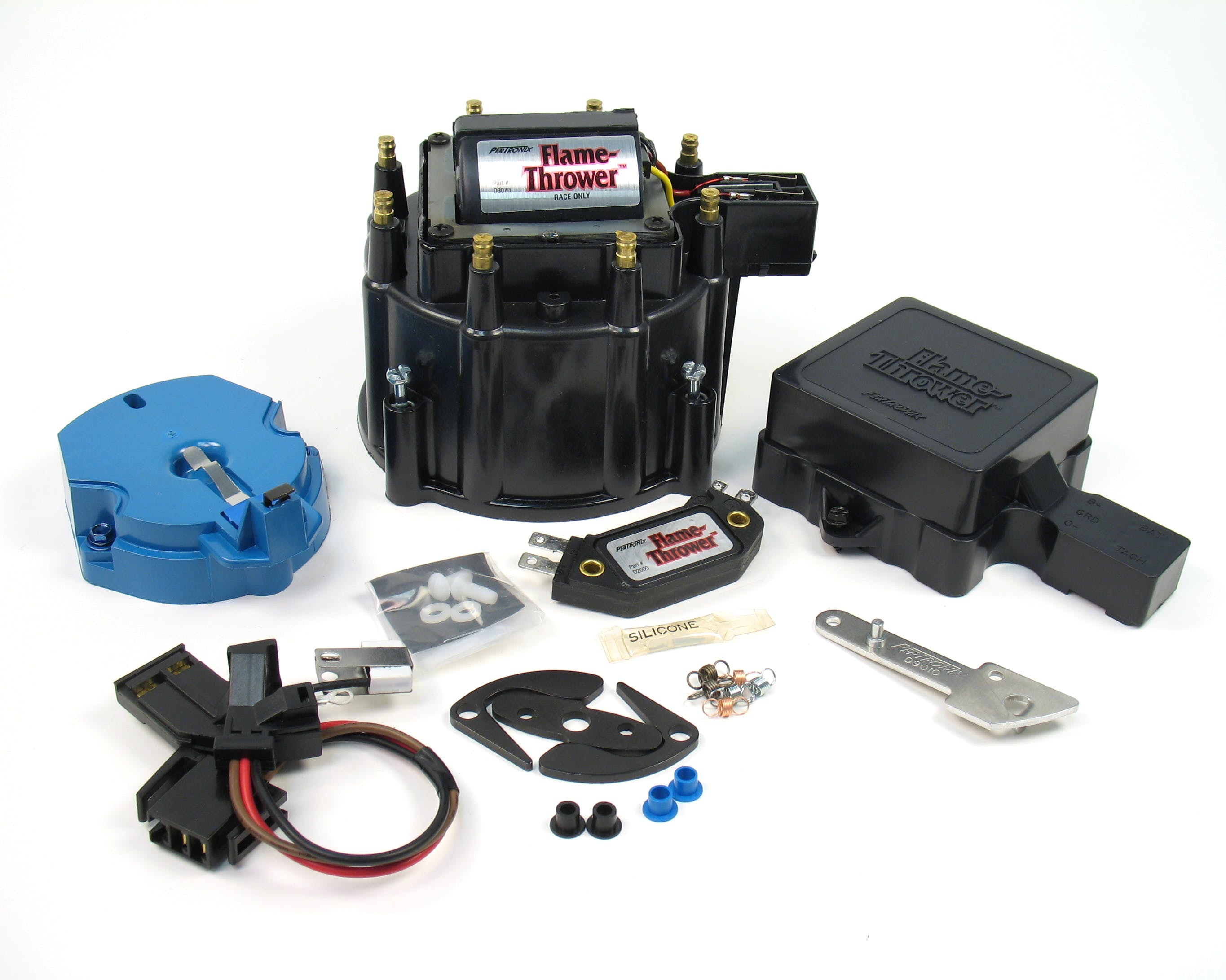 PerTronix D8070 PerTronix D8070 Flame-Thrower HEI Race Chevy Tune Up Kit Black cap