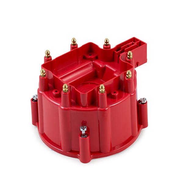 Top Street Performance JM6904R HEI Distributor Coil Cover, 6 Cylinder, Red