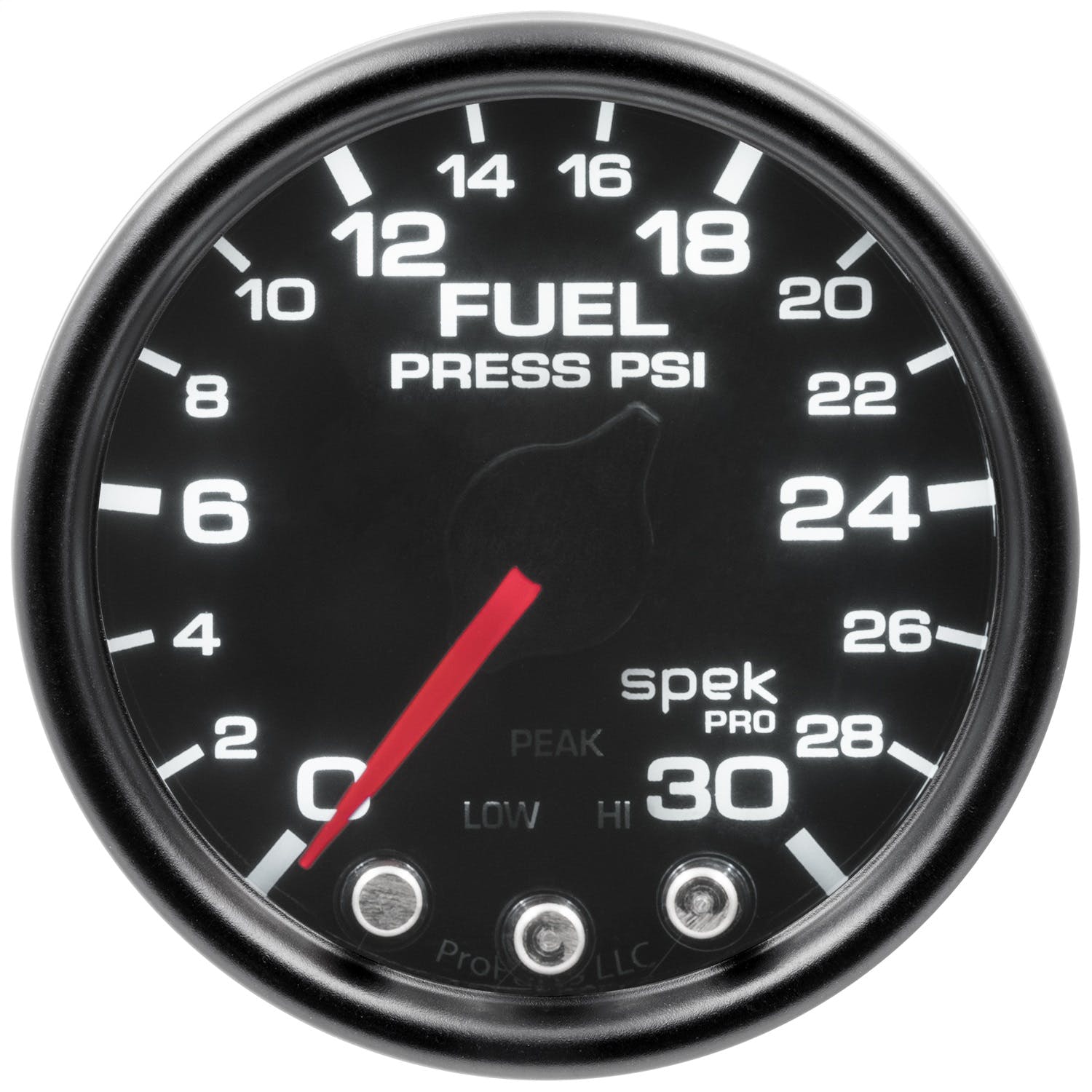 AutoMeter Products P31652 Gauge; Fuel Press; 2 1/16in.; 30psi; Stepper Motor w/Peak/Warn; Blk/Smoke/Blk; S