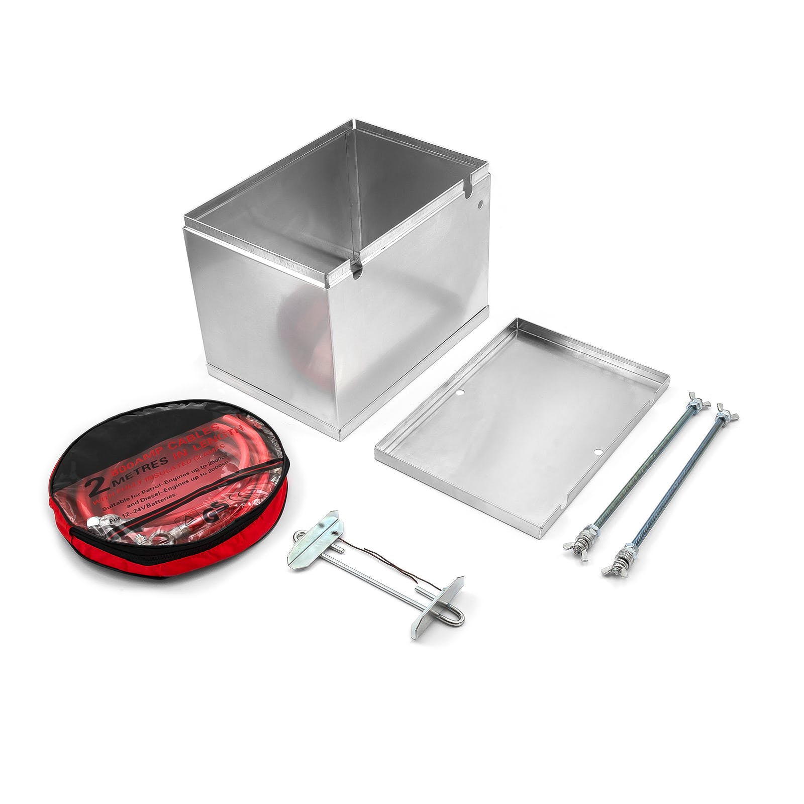 Speedmaster PCE361.1001 Fabricated Polished Aluminum Battery Box and Relocation Kit