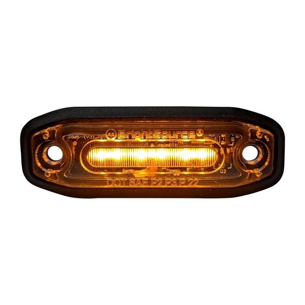 BrightSource Amber / White Raptor Style LED Marker Light - Dealer 6 Pack S1SMAW36