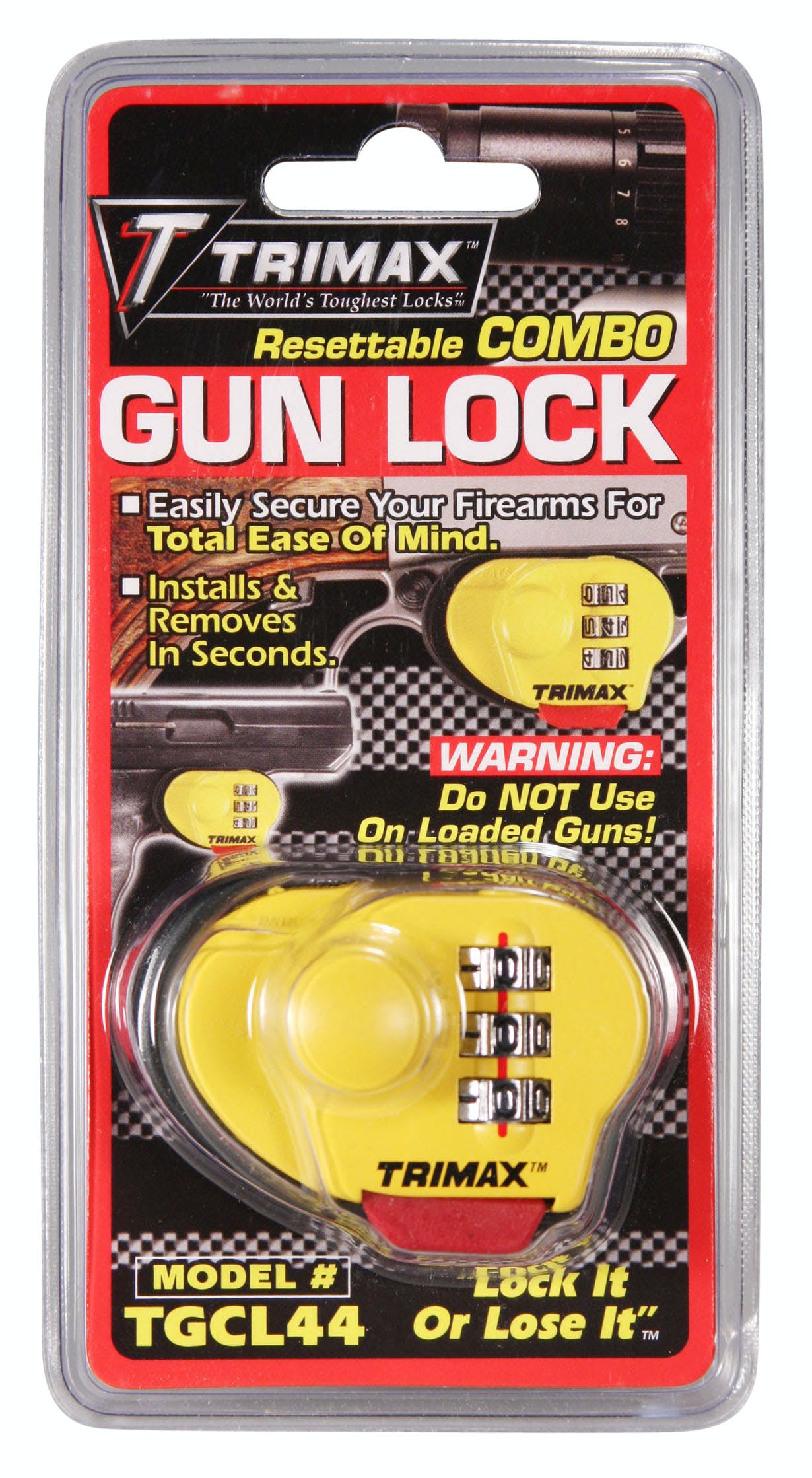TRIMAX TGCL44 Max Security Combination Gun Lock