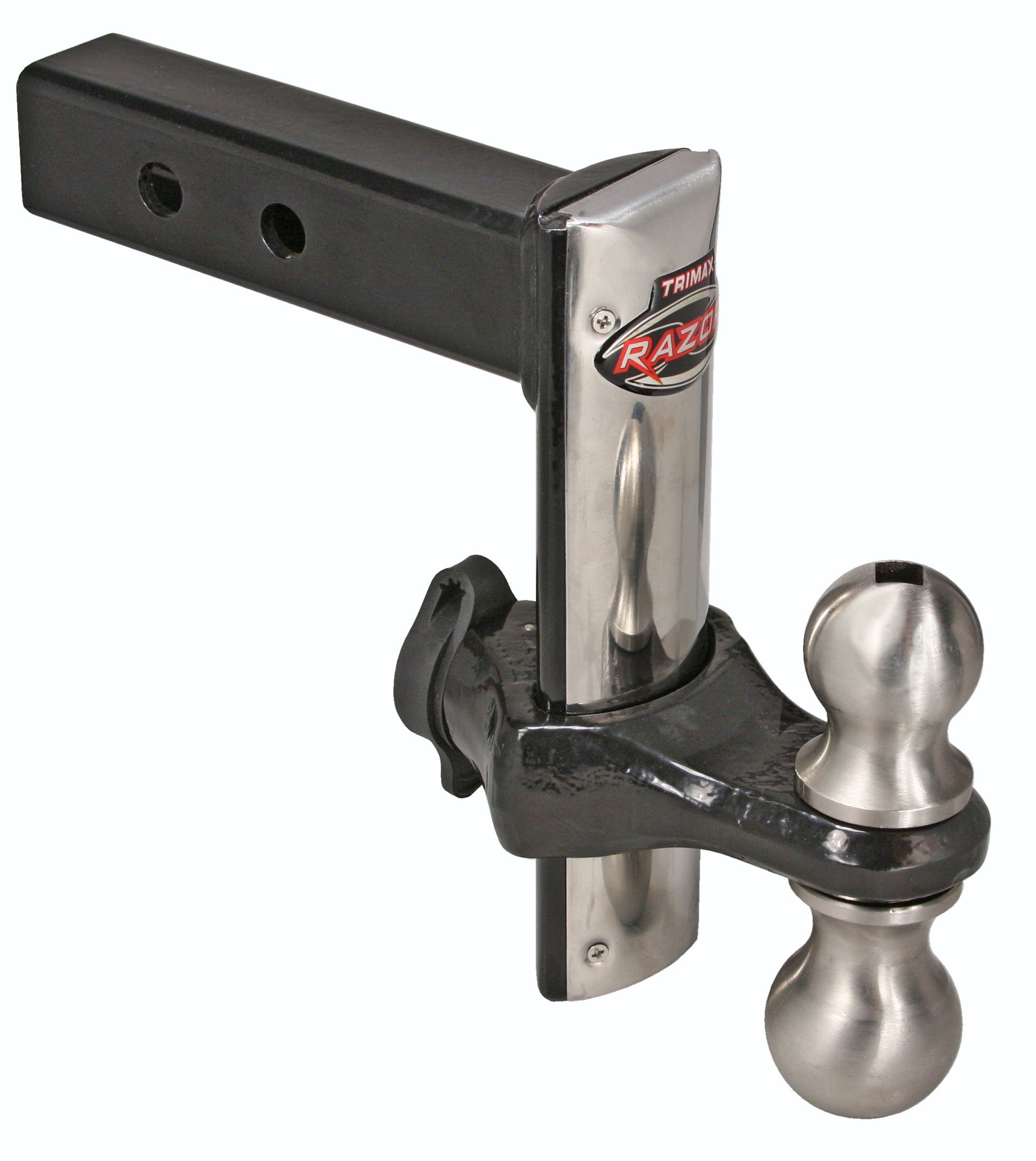 TRIMAX TRZ8SFP 8 inch Forged with Stainless Steel Face Plate Adjustable Drop Hitch