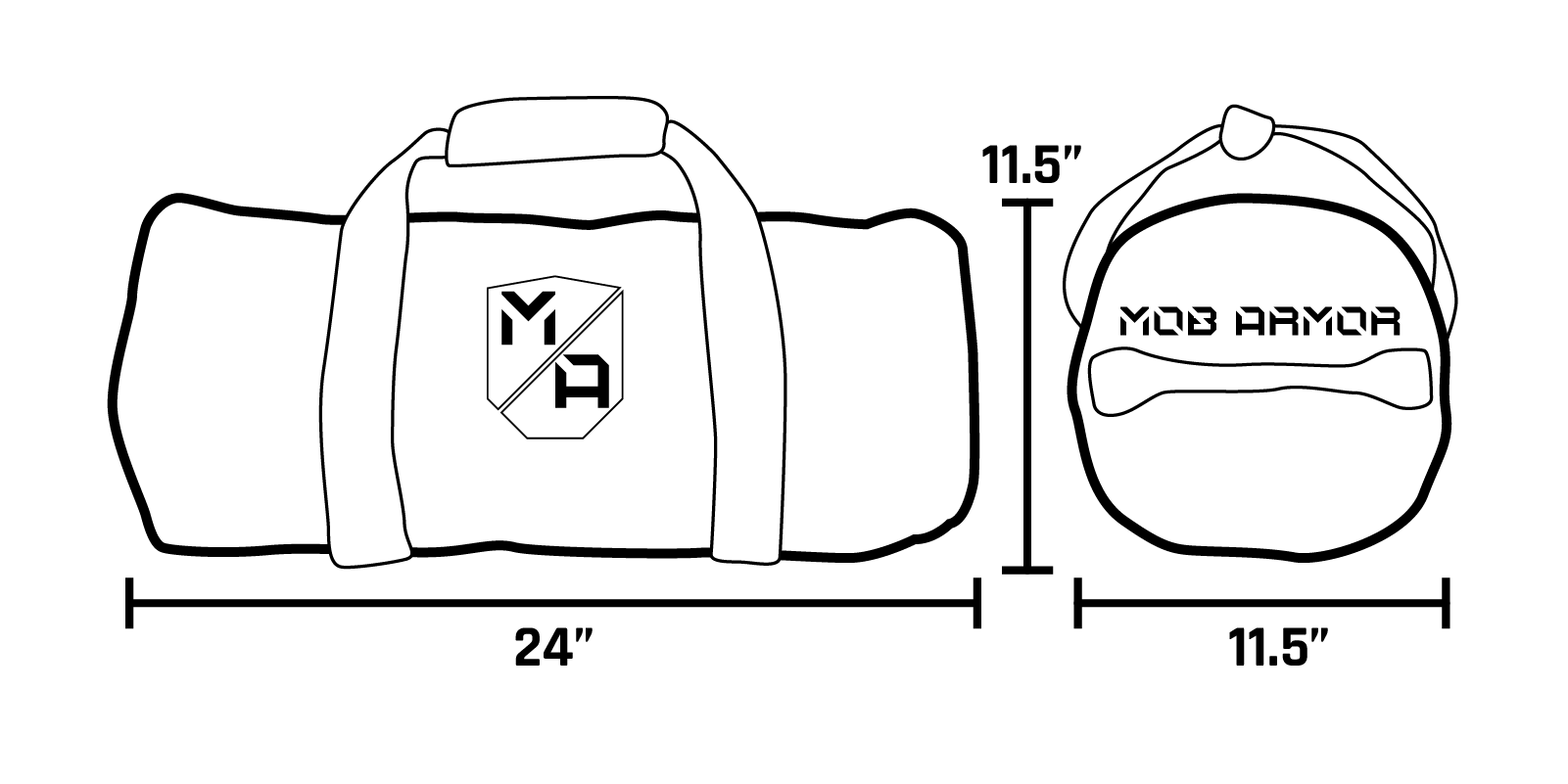 MobArmor Dirtbag Heavy Duty Dual Compartment Duffle Bag