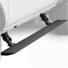 DISCONTINUED - Go Rhino E-Board E1 Electric Running Boards - Textured Black 19-23 Chevy Silverado - GMC Sierra Crew Cab