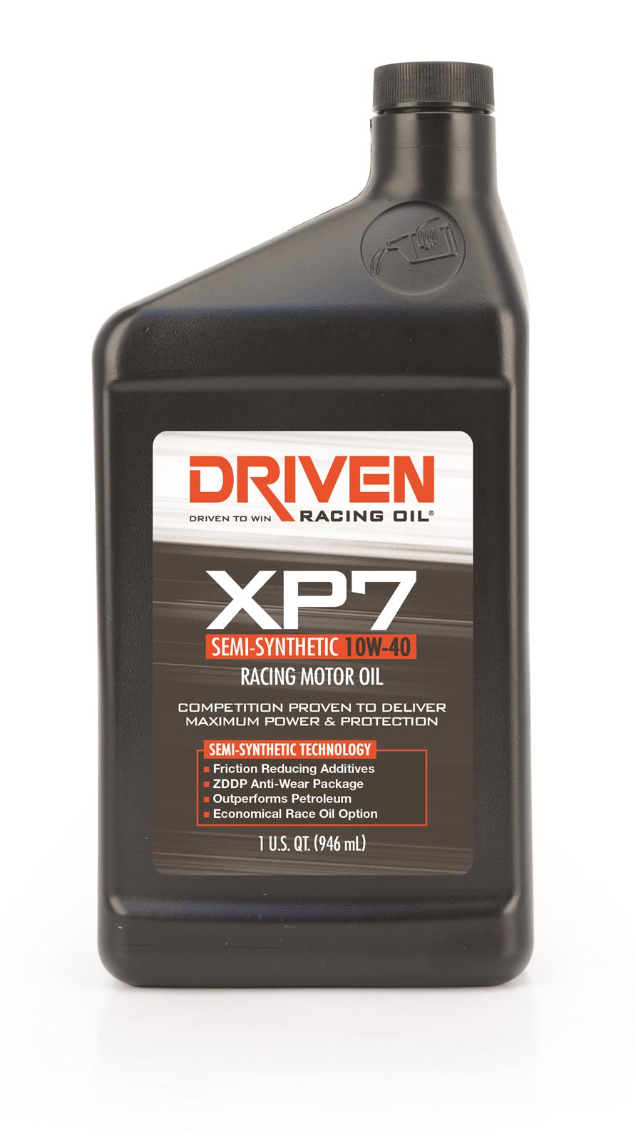 Driven Racing Oil 01706 XP7 10W-40 Semi-Synthetic Racing Oil (1 qt. bottle)