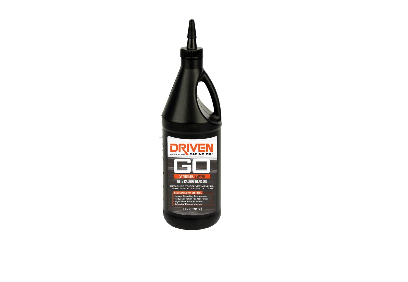 Driven Racing Oil 05530 GL-5 Synthetic 75W-90 Gear Oil (1 qt. bottle)