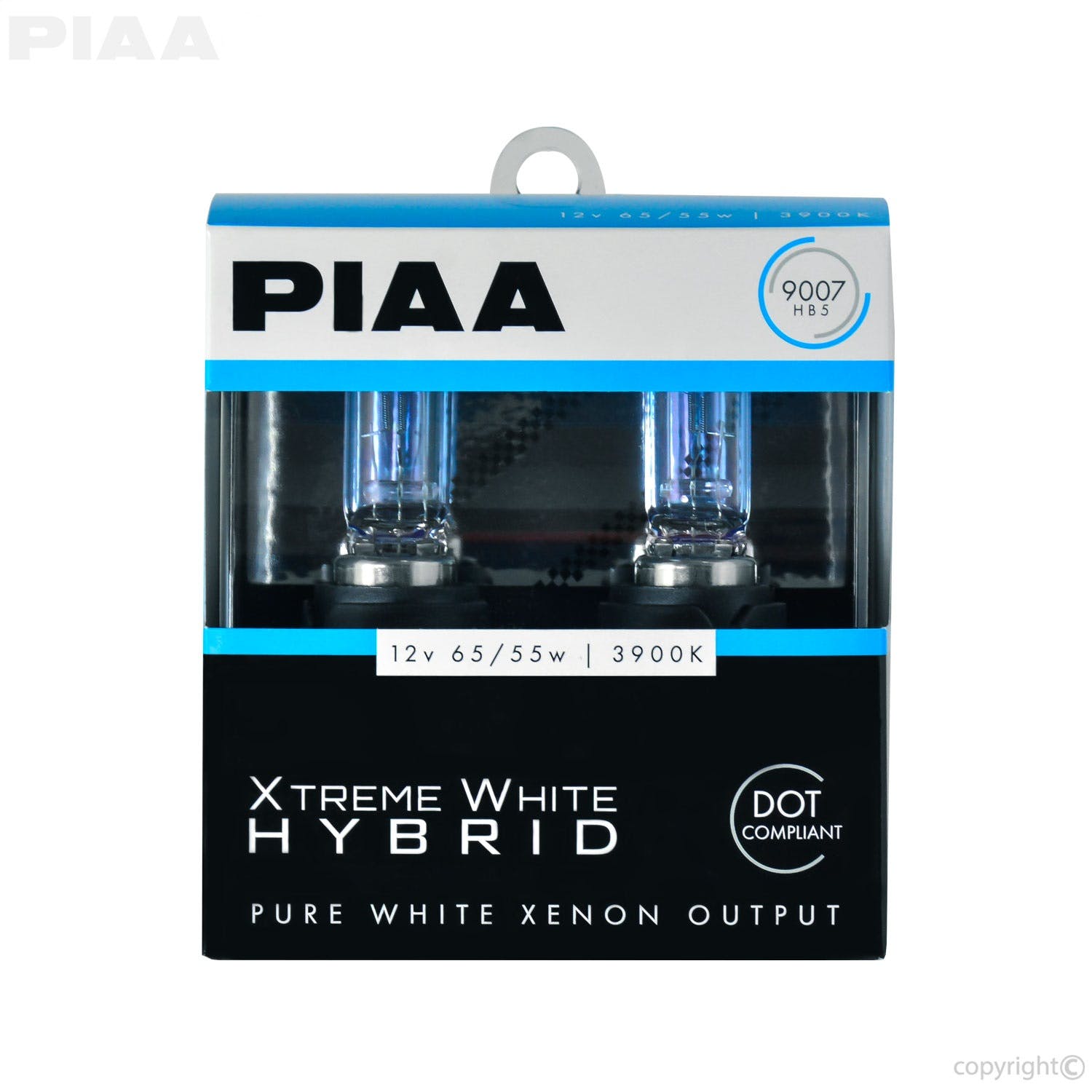 PIAA 23-10197 9007 (HB5) Xtreme White Hybrid Twin Pack - 3900K - 12V 65/55W