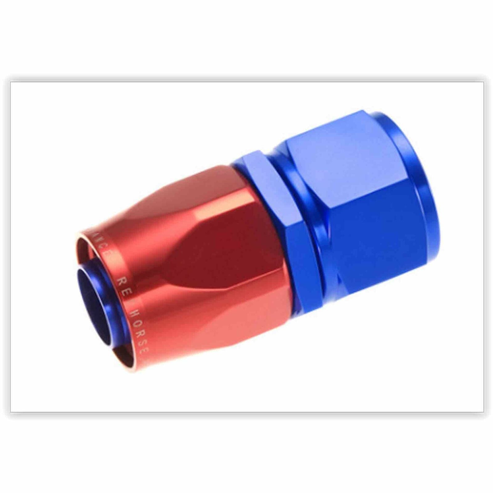 Redhorse Performance 1000-04-1 -04 straight Female Aluminum Hose End - Red Blue