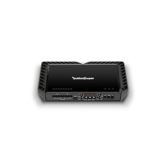 Rockford Fosgate 4 channel amplifier 
250x4 @ 4Ω, 250x4 @ 2Ω, 250x4 @ 1Ω, 500x2 @ 2Ω bridged pn t1000-4ad