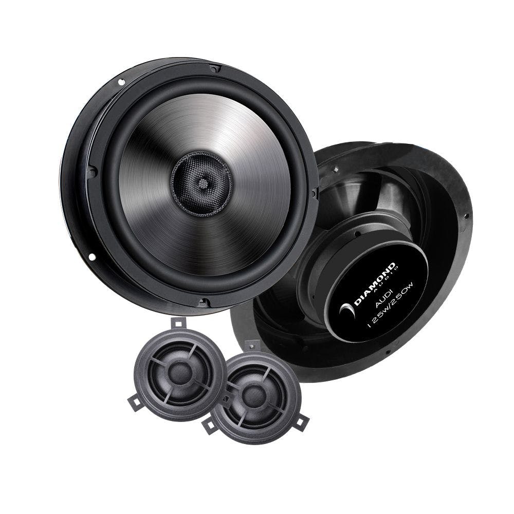 Diamond Audio VSP8CKAD Audi® Specific A6 Q5 Q7 8" Component Speakers Complete Replacement Kit